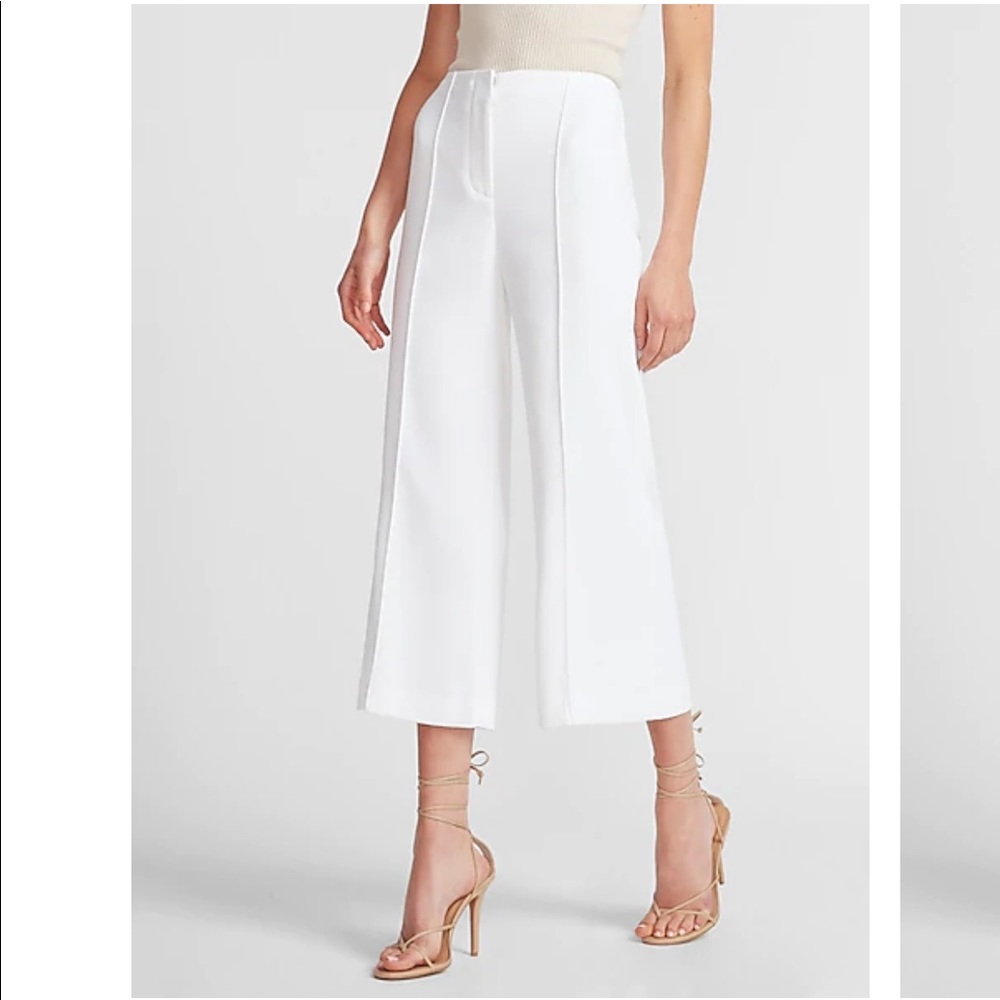Express dress pant- Cropped wide leg high rise